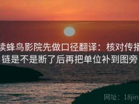 读蜂鸟影院先做口径翻译：核对传播链是不是断了后再把单位补到图旁